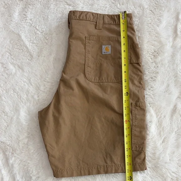 Carhartt Men’s Khaki/Tan Cargo Work Shorts,Size 42 ,Loose Fit Canvas - Picture 14 of 17